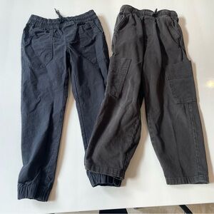 Zara Boys Size 6 + 7 Year Charcoal Gray Cargo Pants